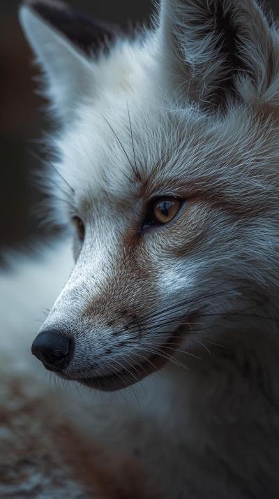 Snow Fox In Nature Wallpaper