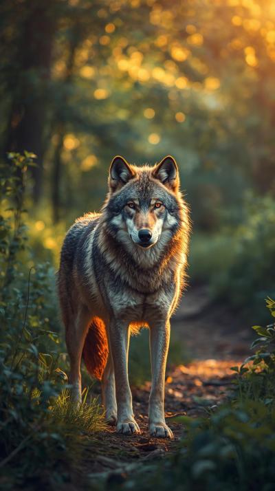 Brown Canis Wolf