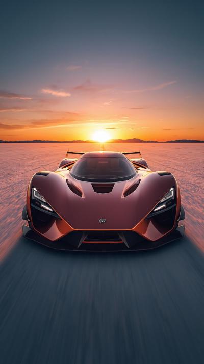 Black Supercar Sports Car