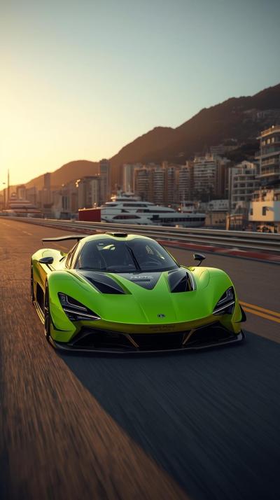 Gray Sports Car Supercar