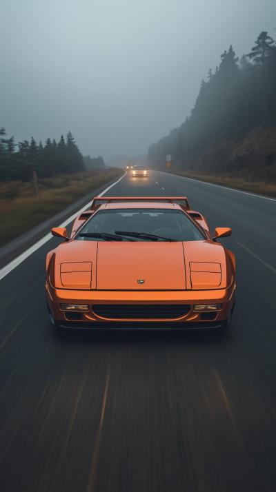 Gray Automotive Lighting Car