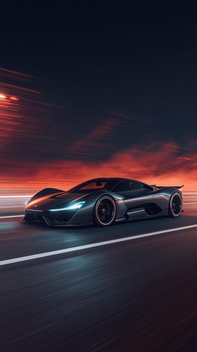 Brown Supercar Sports Car