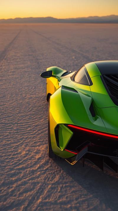 Black Supercar Sports Car