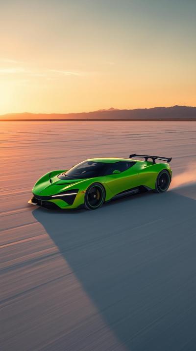 Gray Supercar Sports Car