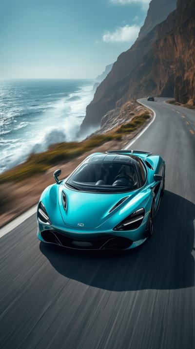 Cyan Car Supercar