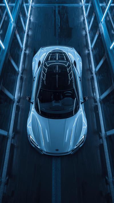 Black Supercar Sports Car