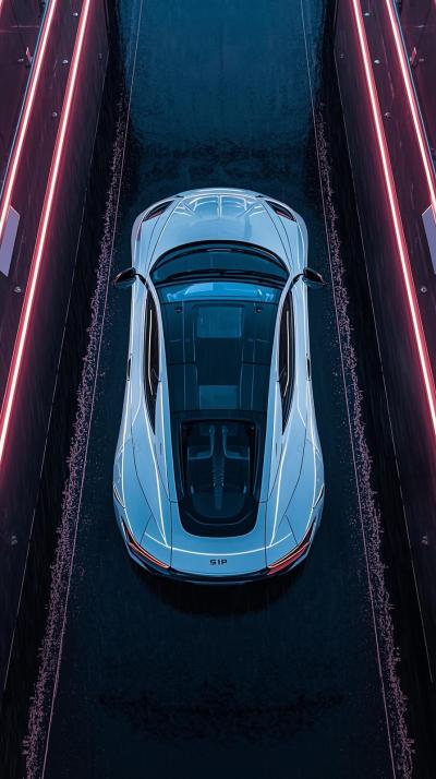 Black Sports Car Supercar