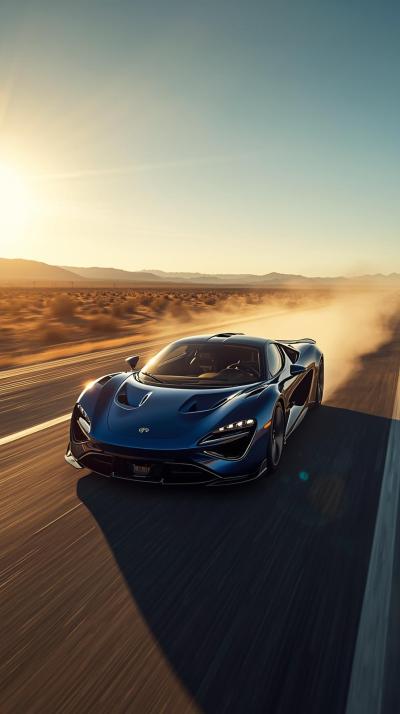 Pink Supercar Sports Car