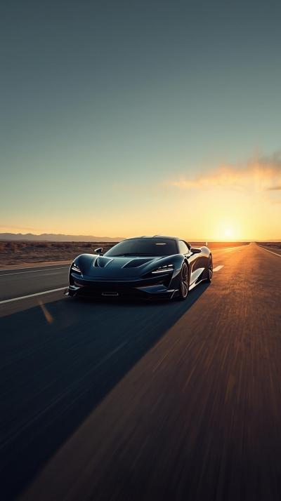 Pink Supercar Sports Car