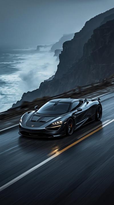 Pink Supercar Sports Car