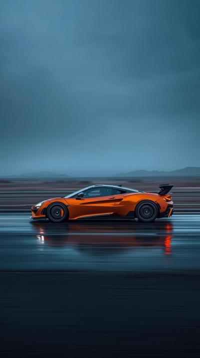 Gray Supercar Sports Car