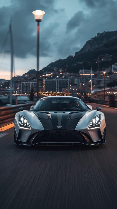 Black Sports Car Supercar