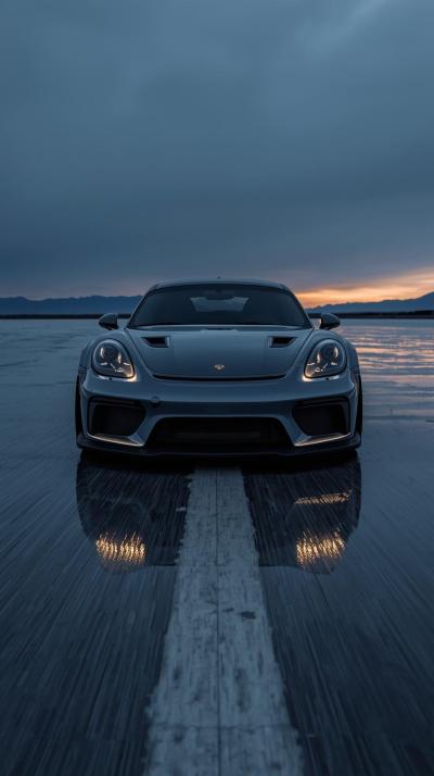 Gray Bumper Sports Car