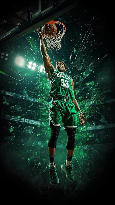 Giannis Antetokounmpo Power Slam Shattered Glass E