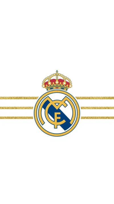 Real Madrid Minimalist Crown Motif Subtle Gold Shi