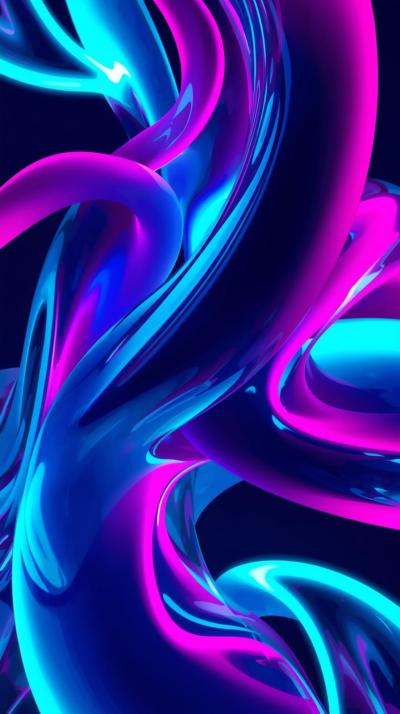 Abstract Neon Shapes