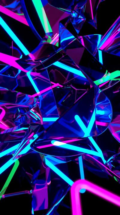 Abstract Neon Shapes