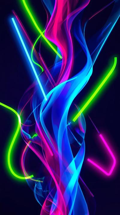Abstract Neon Shapes