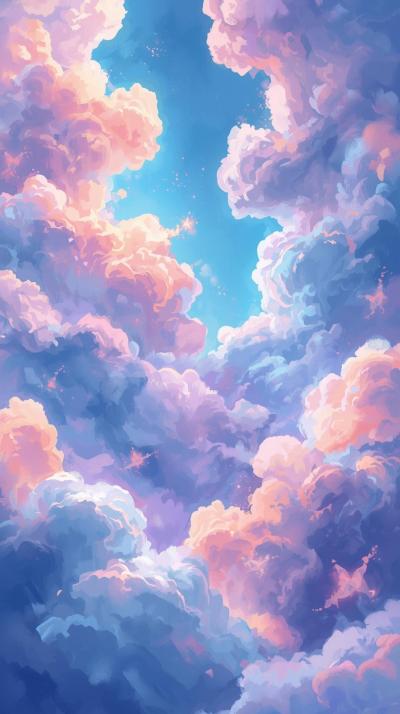 Art Clouds Wallpaper