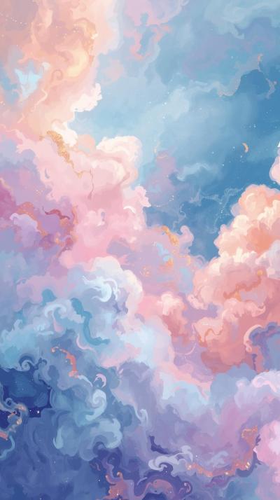 Art Clouds Wallpaper