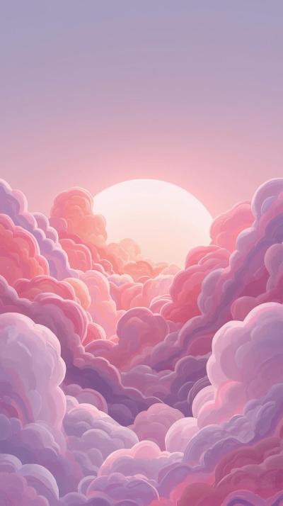 Art Clouds Wallpaper