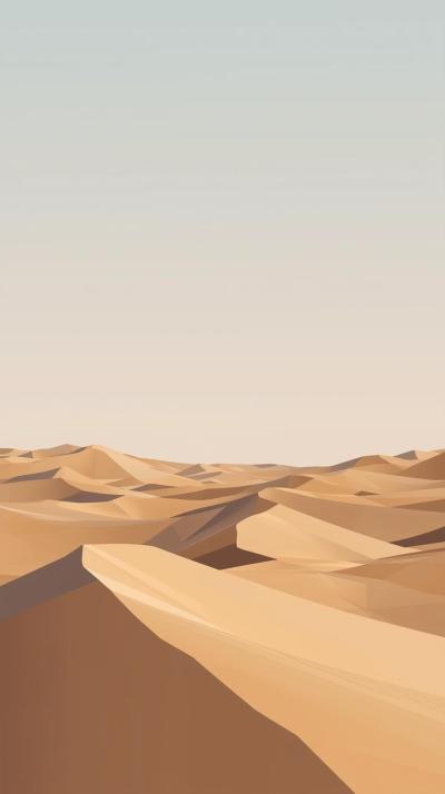Low Poly Desert Dunes