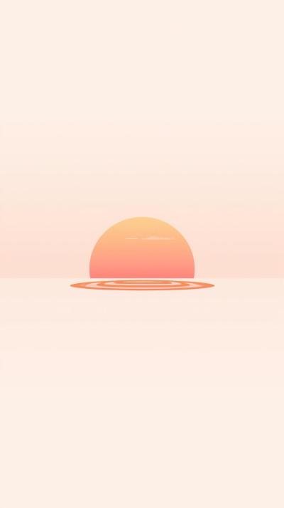 Minimal Japanese Sunrise
