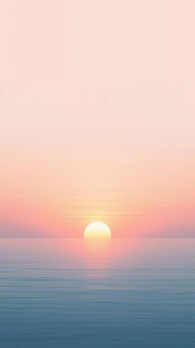 Minimal Japanese Sunrise
