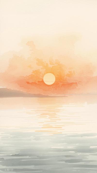 Minimal Japanese Sunrise