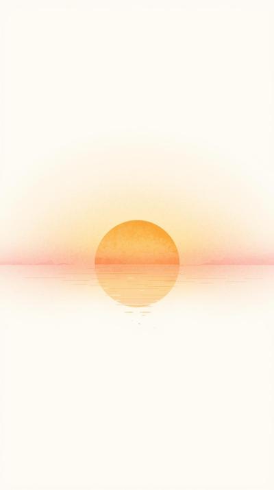 Minimal Japanese Sunrise