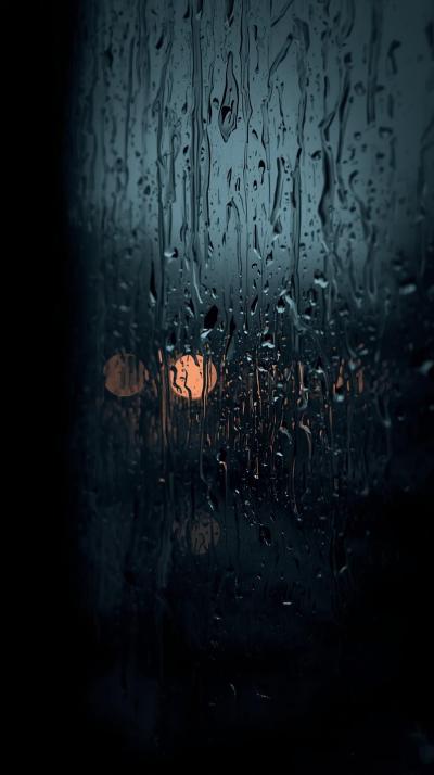 Noir Rain On Window