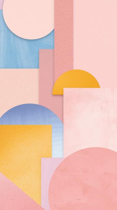 Pastel Geometric Collage