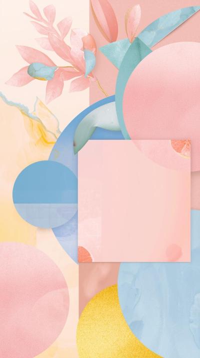 Pastel Geometric Collage
