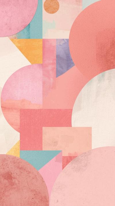 Pastel Geometric Collage