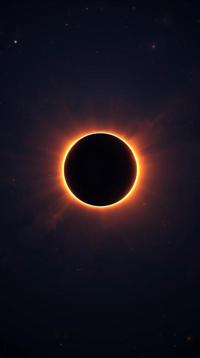 Solar Eclipse Rim Light