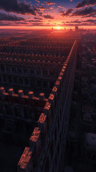 Attack On Titan Wall Skyline