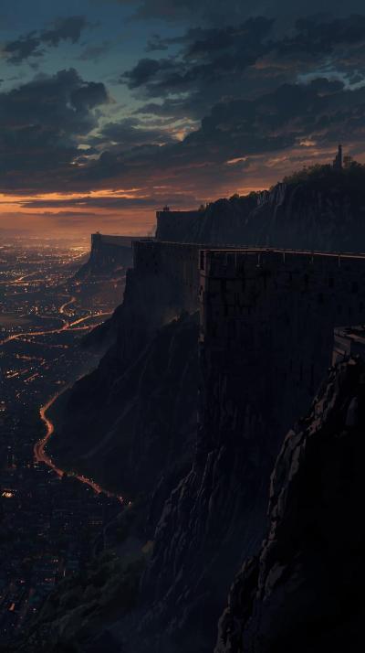 Attack On Titan Wall Skyline