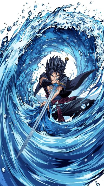 Demon Slayer Water Breathing Slash