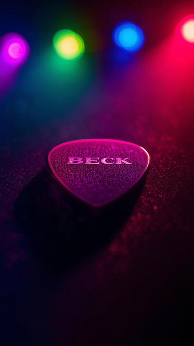 Beck Guitar Pick Stage Lights