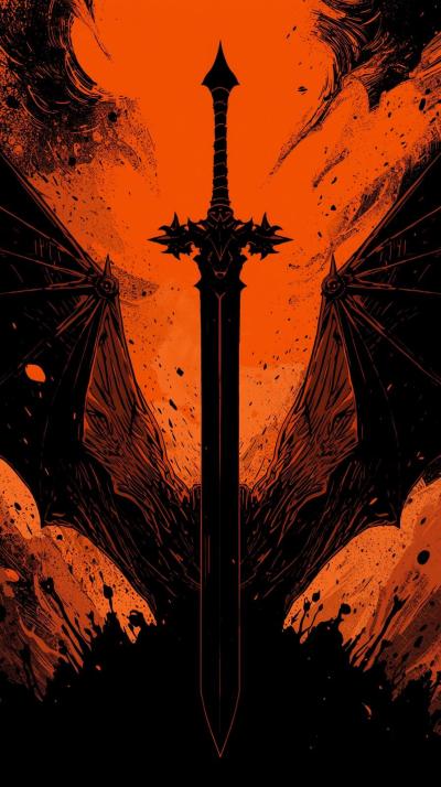 Berserk Dragonslayer Silhouette