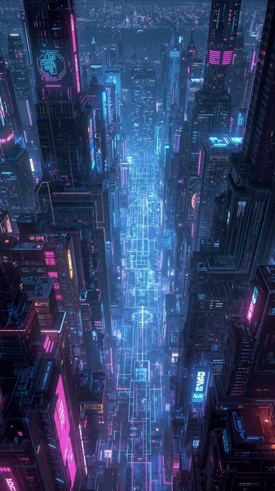 Ghost In The Shell Cyber City Grid