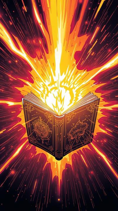 Black Clover Grimoire Page Flare