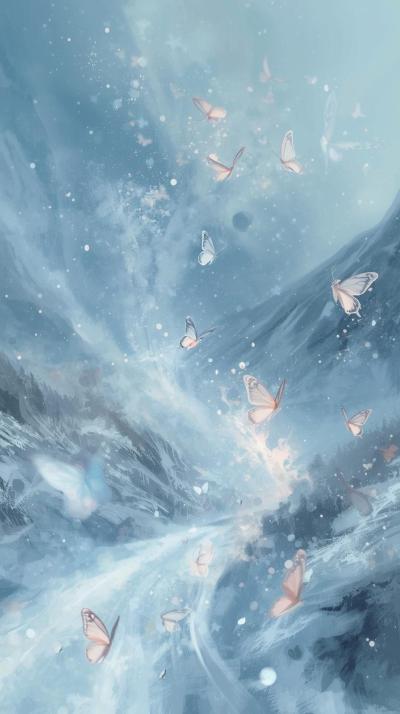 Re Zero Butterfly Snow Rewind