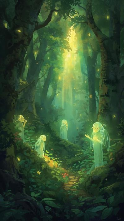 Princess Mononoke Forest Spirits