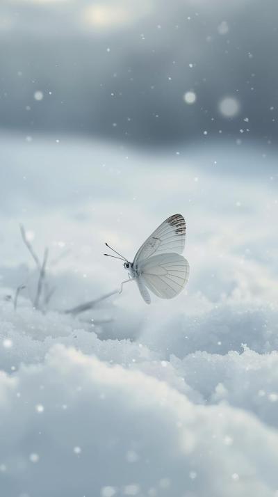 Re Zero Butterfly Snow Rewind