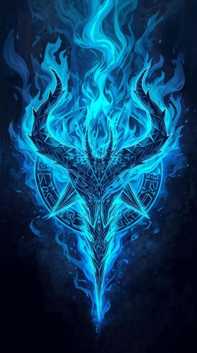 Blue Exorcist Demon Flames Sigil