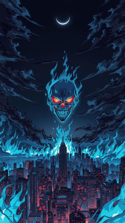 Blue Exorcist DemoSoul Eater Moon Grin Skylinen Fl