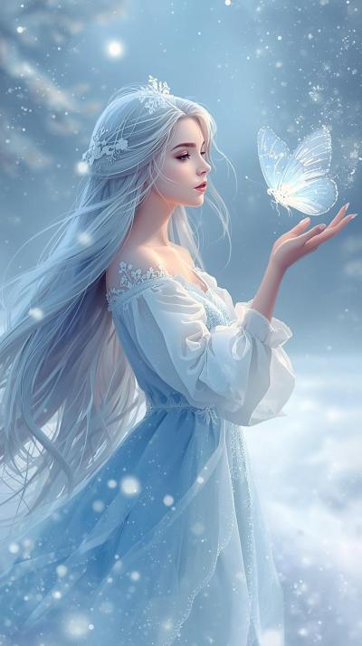 Re Zero Butterfly Snow Rewind