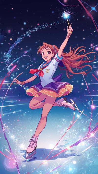 Yuri On Ice RinSailor Moon Crescent Wand Sparklesk