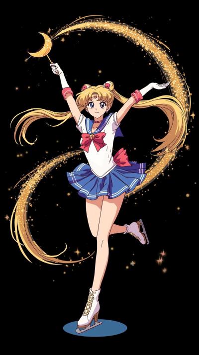 Yuri On Ice RinSailor Moon Crescent Wand Sparklesk